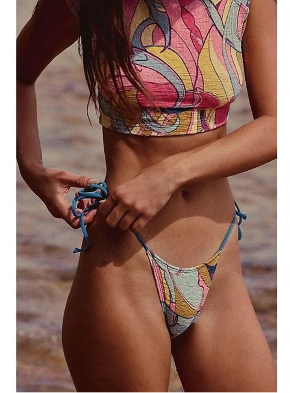 Free-east Michelle Side Tie Bikini Bottoms